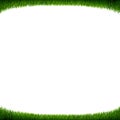 Green Grass Frame White Background Royalty Free Stock Photo