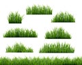 Green Grass Frame White Background Royalty Free Stock Photo