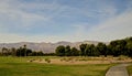 Furnace Creek Golf Course Death Valley Royalty Free Stock Photo