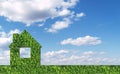 Green grass house Royalty Free Stock Photo