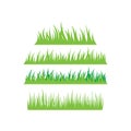 Green Grass logo template vector icon illustration Royalty Free Stock Photo