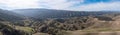 Aerial Panoramic View of Scenic California Hills Royalty Free Stock Photo
