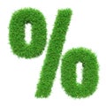 Green grass percent