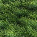 Green Grass Seamless Pattern Background With Generative AI Royalty Free Stock Photo