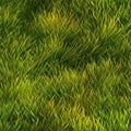 Green Grass Seamless Pattern Background With Generative AI Royalty Free Stock Photo