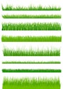 Green grass set Royalty Free Stock Photo