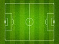 Green grass soccer field background Royalty Free Stock Photo