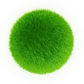 Green grass sphere