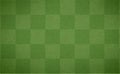 Green grass texture vector background. Horizontal field with pattern of squares. Surface for chess or soccer