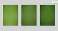 Green grass texture vector backgrounds. Set of realistic green grunge surface frames Royalty Free Stock Photo