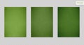 Green grass texture vector backgrounds. Set of realistic green grunge surface frames EPS10 Royalty Free Stock Photo
