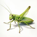 Realistic Grasshopper Illustration In The Style Of Georgia O\'keeffe