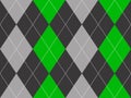 Green gray argyle fabric texture seamless pattern Royalty Free Stock Photo