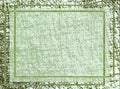 Green-gray paper with irregular stripes, aging effect.