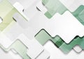 Green and grey grunge geometric paper shapes abstract background Royalty Free Stock Photo