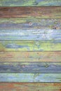 Green grey painted wood plank can be used as background. Rustic, shabby chick wooden background. Aged wood planks pattern. Woode Royalty Free Stock Photo