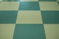 green and grey tile pattern floor Royalty Free Stock Photo