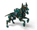 Green guard dog robot is a security system