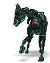 Green guard dog robot is a security system