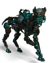 Green guard dog robot is a security system