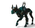 Green guard dog robot is a security system