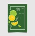 Orange juice ads green