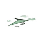 Hang-glider, vector or color illustration