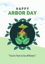 Green Happy Arbor Day Flyer