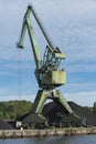 Green coal harbor crane Szczecin