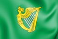 Green Harp Flag of Ireland.