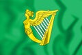 Green Harp Flag of Ireland.