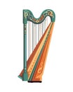 green harp musical instrument string