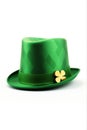 Green hat isolated on white background. St. Patrick's Day concept. Royalty Free Stock Photo