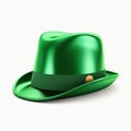 Green hat isolated on white background. St. Patrick's Day clothing Royalty Free Stock Photo