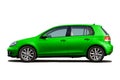 Green hatchback