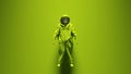 Green Hazmat Suit with Green Background