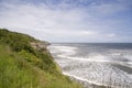 Green headland in summer seascape Royalty Free Stock Photo