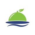 Green Healthy Food Meal Dish Restaurant Logo