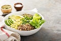 Green and healthy grain bowl Royalty Free Stock Photo