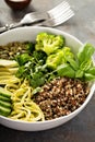 Green and healthy grain bowl Royalty Free Stock Photo