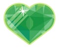green heart gemstone luxury