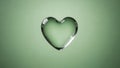 Green Heart Shape Object Royalty Free Stock Photo