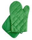 Green heat protective mitten