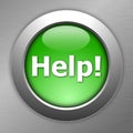 Green help button