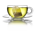 Green Herbal Tea Bag Cup Royalty Free Stock Photo