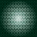 Green hexagon grid background with gradient and gradient glow center modern design element or texture Royalty Free Stock Photo