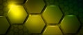 green hexagonal abstract metal background Royalty Free Stock Photo