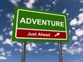 Adventure just ahead Royalty Free Stock Photo