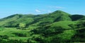 Green hill panorama view Royalty Free Stock Photo