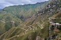 Green hills around Castelmola on Sicily island Royalty Free Stock Photo